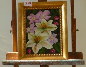 Lilies And Clematis