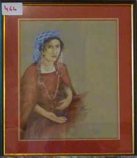 The Lady With The Blue Scarf